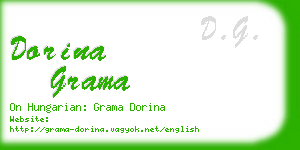 dorina grama business card